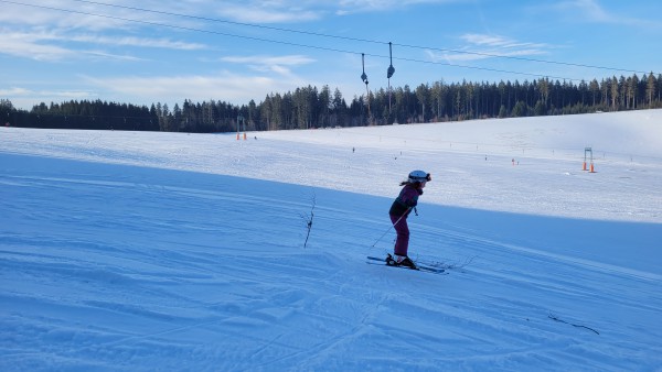 Skifahren am Schlossberg