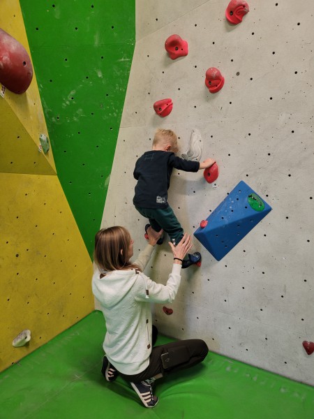 Klettern in der Halle